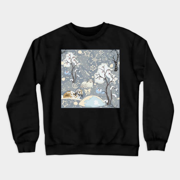 Bunnies Crewneck Sweatshirt by Countryside